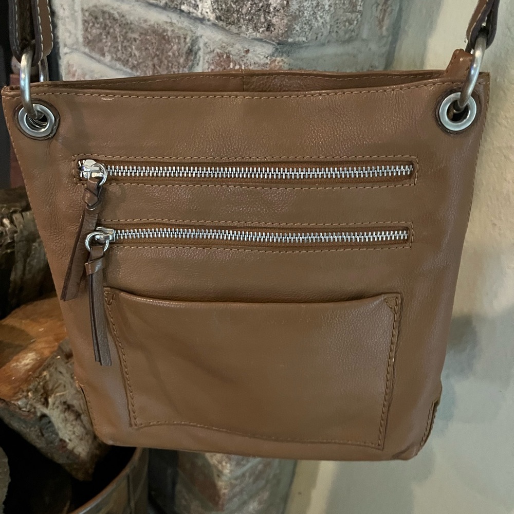 Genuine leather crossbody